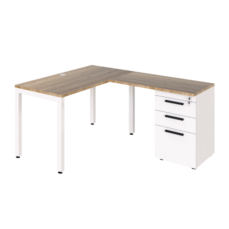 13-3.png Escritorio Recto en L No Flotante - Image 1