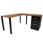 Escritorio Recto en L No Flotante